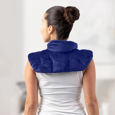 Sharper Image Neck Shoulder Massage Body Wrap - Navy - Image 2